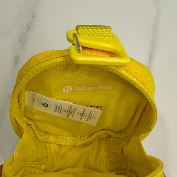 NWOT Lululemon Be Happy Nano Pouch Yellow - Picture 5 of 6